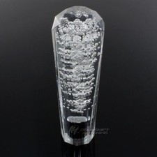 Jdm Vip Diamond Crystal Manual Bubble Shift Knob 150mm Clear For Acura Ford