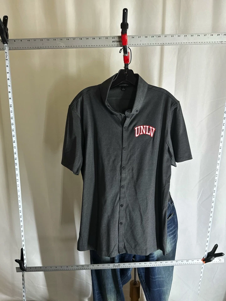 Mercer Mettle UNLV SHORT SLEEVE BUTTON UP SHIRT Large L  - Image 4 of 4