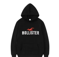 Hollister - Men's hooded sweatshirt, casual street sportswear, long sleeves