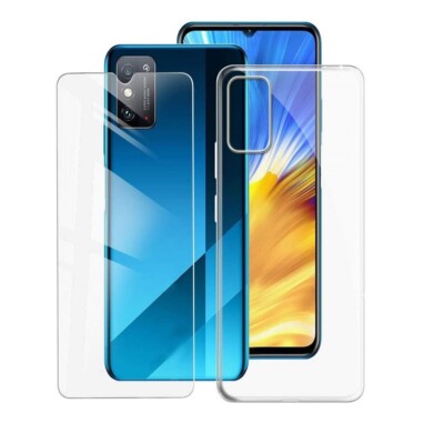 FOR HUAWEI HONOR X10 MAX COVER SILICONE CASE + TEMPERED GLASS FILM