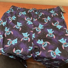 PANTALONES PIJAMA DISNEY’S STITCH ADULTO SALÓN HOMBRE TALLA XL 100% ALGODÓN CORDÓN NUEVO CON ETIQUETAS