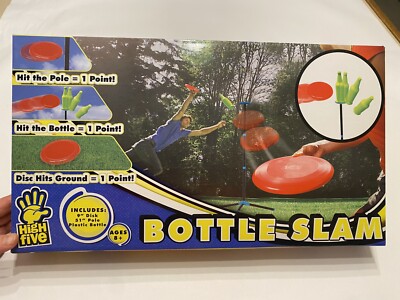 High Five Bottle Slam Yard Game New In Box Great Gift! Disc Frisbee