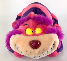 Walt Disney Cheshire Cat Alice In Wonderland Large Stuffed Plush Yellow Eyes