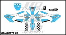 BOMBMOTO B2 graphics kit decals THICK AND HIGH GLOSS ......