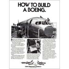 1980 Boeing: How to Build a Boeing, 757 Vintage Print Ad