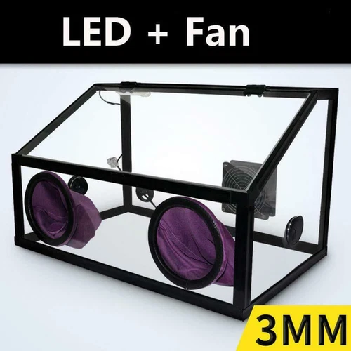 Dust Box 110V 3mm Fully Enclosed Electric Grinding Table Polisher Acrylic Cover - Picture 2 of 13