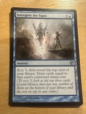 Carte Magic Interpret The Signs - Rare Uncommon - Set Journey Into Nyx (43/165)