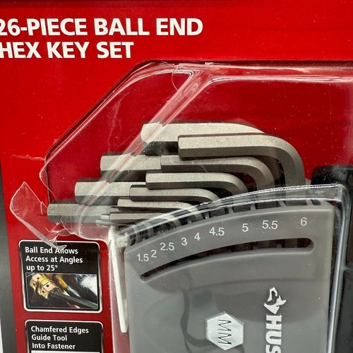 Husky Ball End Hex Set, SAE/MM (25-Piece) - Picture 3 of 6