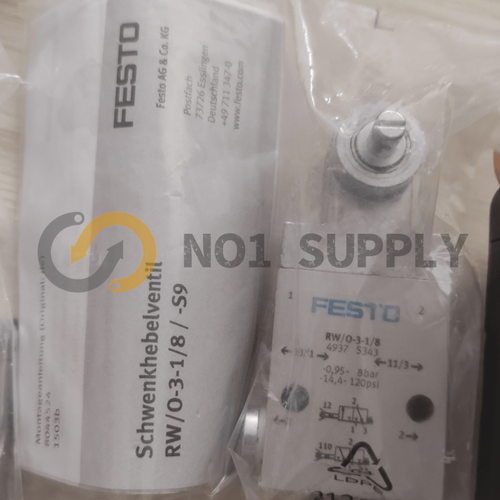 1PZ Valvola a leva girevole originale NUOVA Festo RW/O-3-1/8 4937