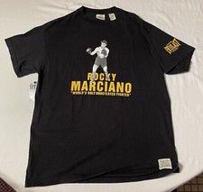 Vintage Everlast Roots Fight Boxing Rocky Marciano Mens Italian T-Shirt Large