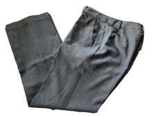       LAUREN RALPH LAUREN - FLAT FRONT WOOL BLEND GRAY TROUSERS DRESS PANTS -SZ 6P