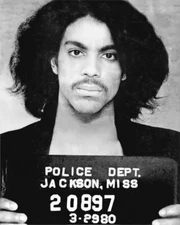 Prince Mugshot Black And White 8x10 Picture Celebrity Print