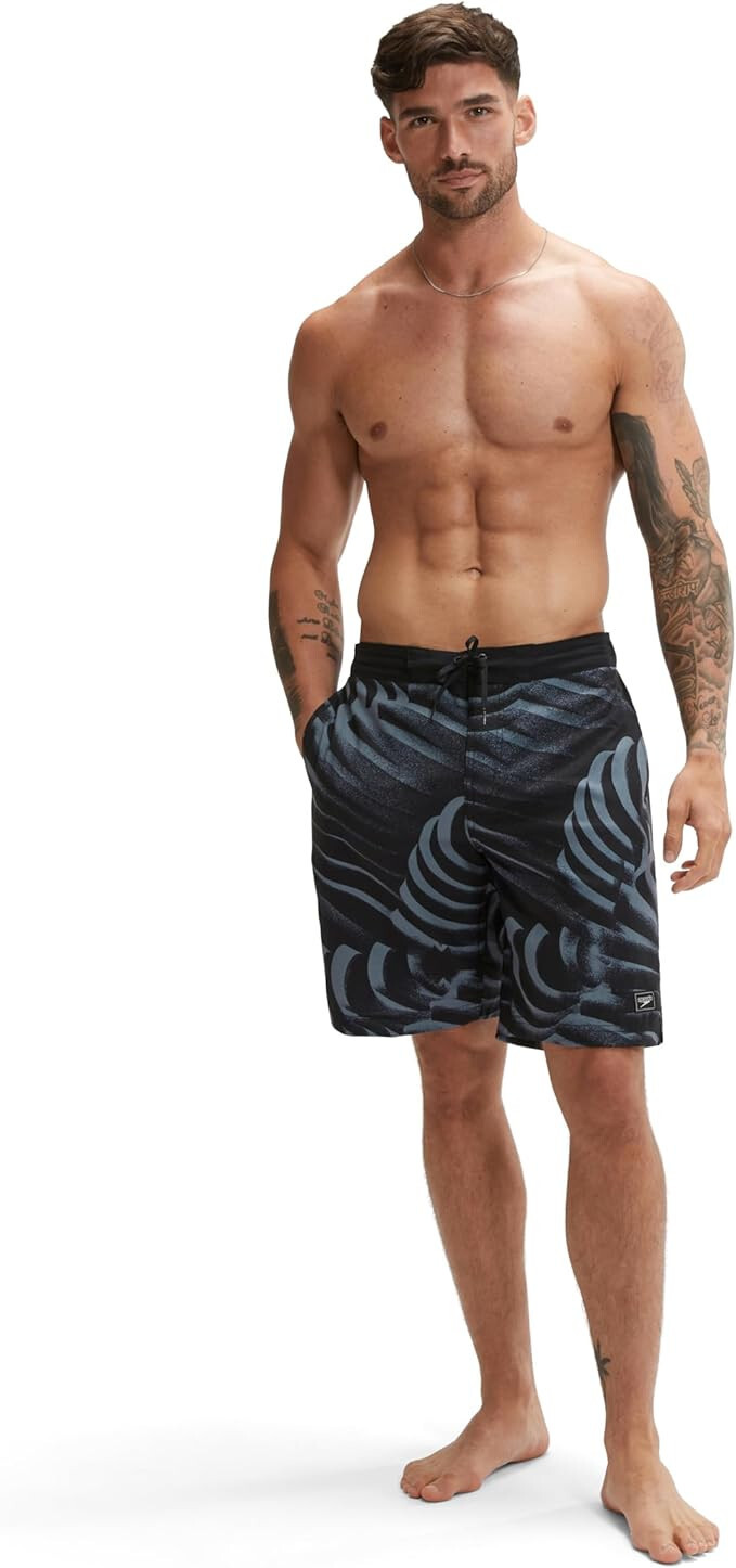 Плавки-спидометры длиной до колена с принтом Bondi Темно-серый Sz-Small 4990₽