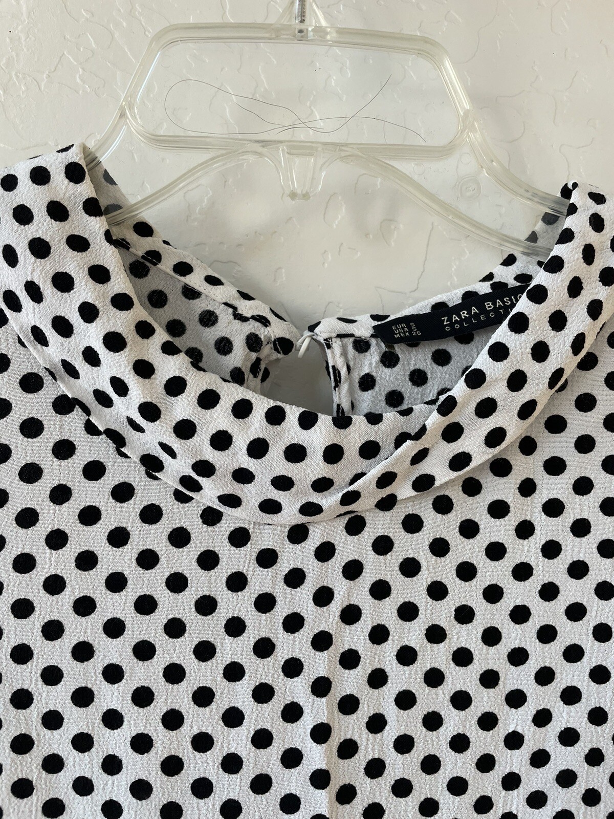 Zara Basic collection polka dot top blouse Size S… - image 3