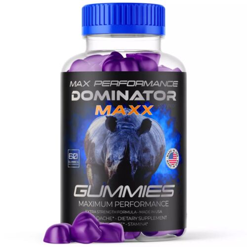 Dominator Maxx Gummies for Men Advanced Formula Supplement 60 Gummies Free Ship - Picture 2 of 4