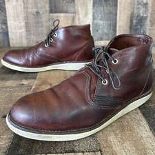 Red Wing 3141 Chukka Briar Leather Oil Slick Work Boots Mens 10 D