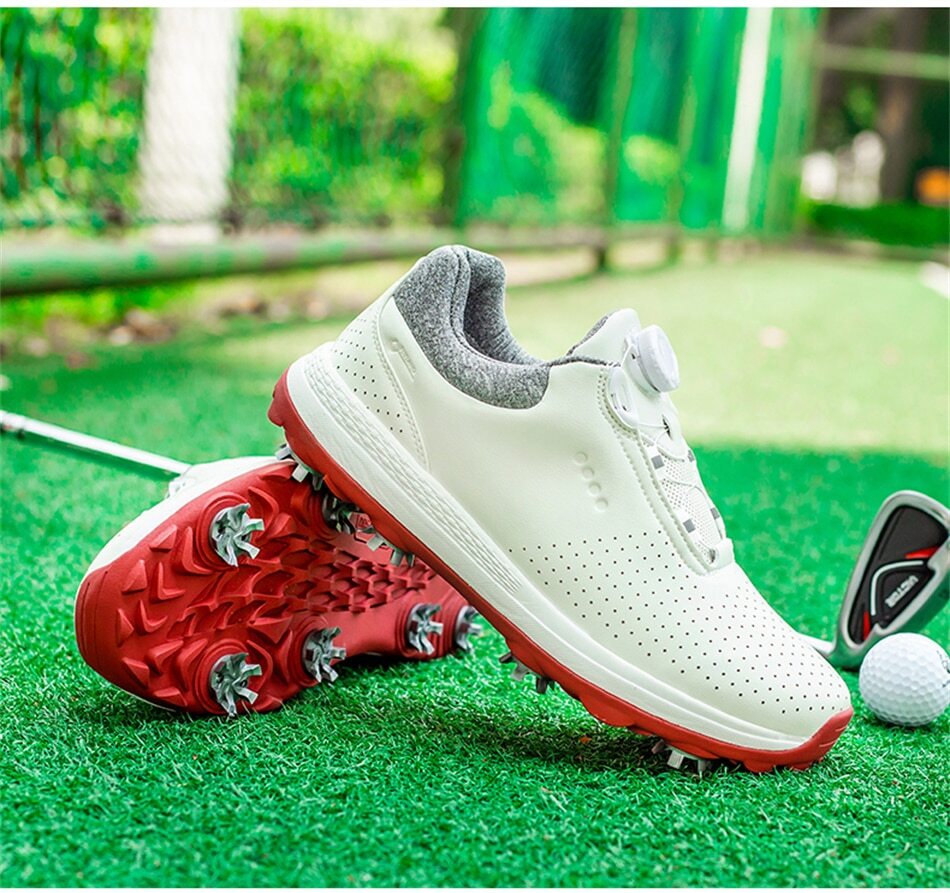 Professional Golf Shoes Men's Outdoor AntiSkid Lacing Golf Spikes