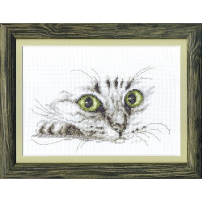 Counted Cross Stitch Kit Cat DIY Charivna mit