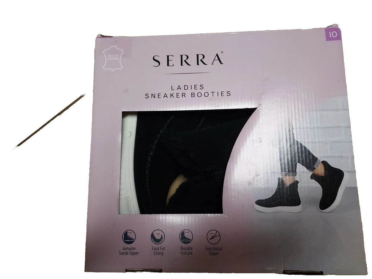 Serra Ladies Sneaker Boots Size 10 Black eBay
