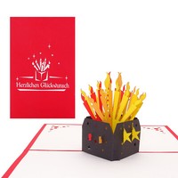 "Pop Up 3D Karte \"Geburtstagskerzen\" GlüCkwunschkarte, Geburtstagskarte"