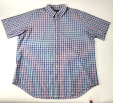 Ralph Lauren Mens Shirt Size XL Purple Plaid Button Down S/S Classic Fit Pony
