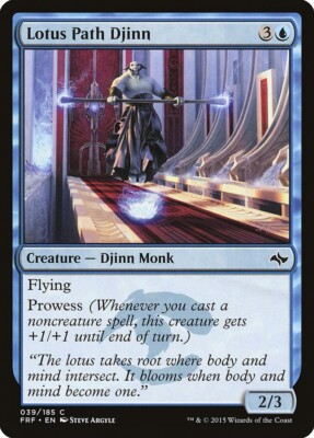 Fate Reforged Lotus Path Djinn MTG Magic the Gathering NM