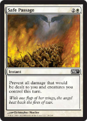 SAFE PASSAGE X4 4 4X Magic 2011 MTG Magic the Gathering Cards DJMagic