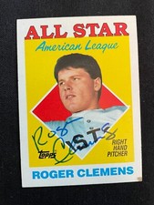 Roger Clemens SIGNED 1987 Topps ALL STAR AL Strike out leader Boston Red Sox