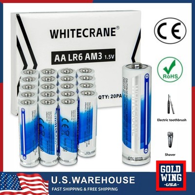 20* AA Batteries High Capacity 1.5V Alkaline Power Lasting New & Fresh for Home