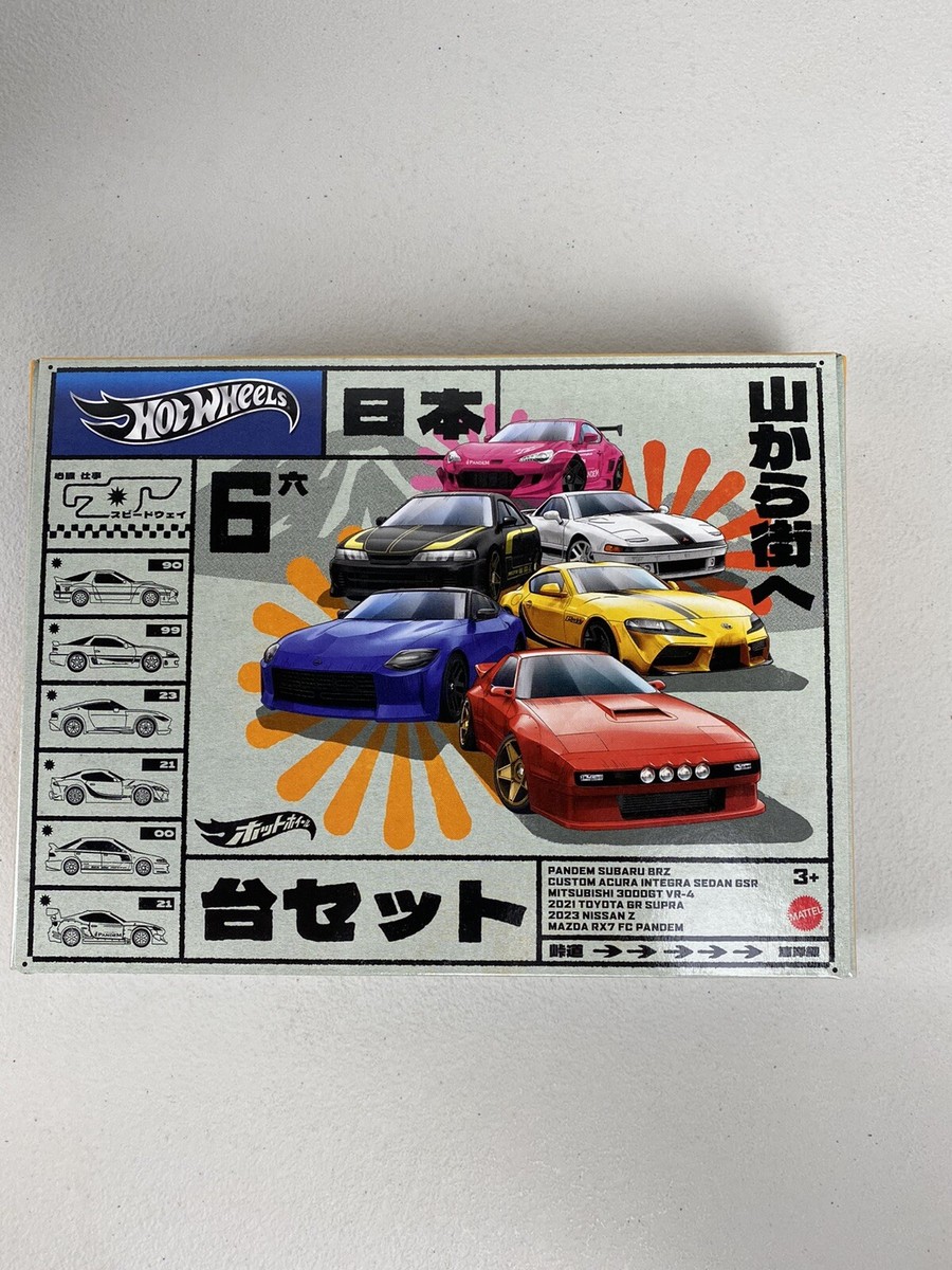 Hot Wheels GTR34 RX7 3台セット NEW Hot Wheels 6 Pack JDM Japanese Street Theme RX7 Pandem 3000GT