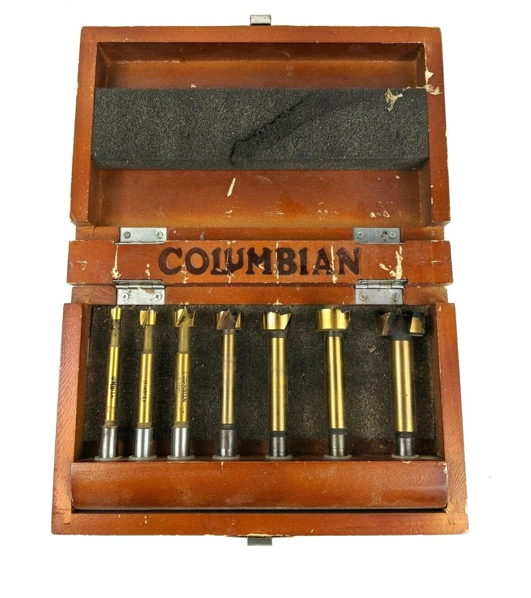 Columbian 7 pc Titanium Coated Forstner Bit Set 33107 1 4