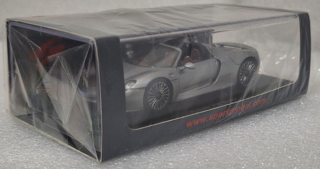 Porsche 918 Spyder 2014 Silver 1:43 Spark S4244 Resin Model Car | eBay