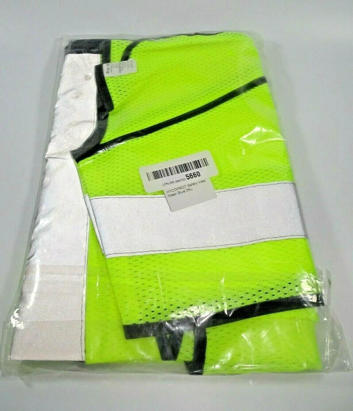 HYCOPROT High Safety Reflective Vest with Pockets & Zipper, (XXXL yellow) - product detail image 2