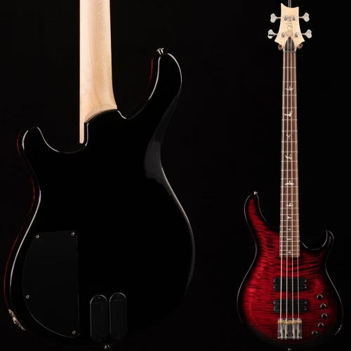PRS Grainger 4-String Bass 10-Top Fire Red Smokeburst (911)
