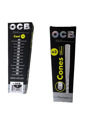 OCB Cones Premium Slim - Ultra Dünne Vorgedrehte Cones 3 Stk / Pack - 2 Pack