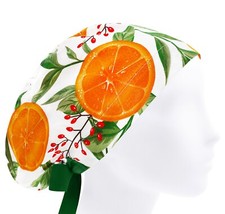 Scrub cap, scrub hat, surgery caps, orange surgical hats, nurse hat fruit