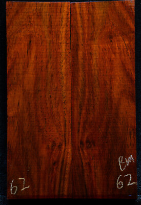 Burmese Rosewood #62 Knife Scales 6.3''x 2''x 7/16'' see 100 woods in my store