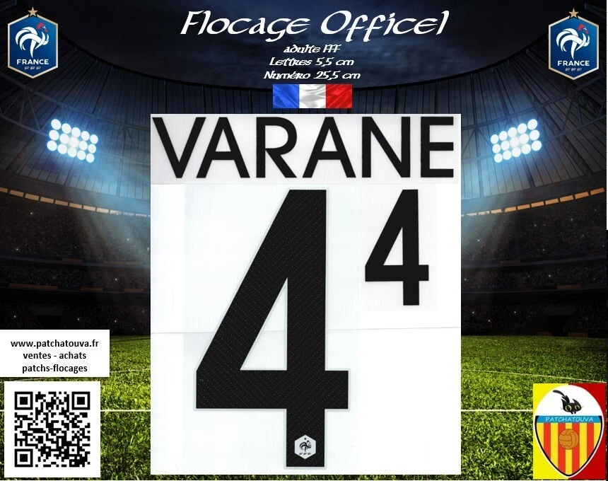 FLOCAGE OFFICIEL 2018/2020 Away Equipe De France Mbappé Adulte Extérieur. EUR 12,99 - FR