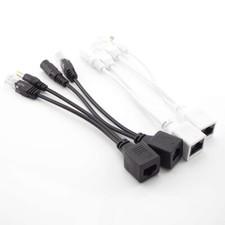 12V POE Splitter Injector Over Ethernet Passive Adapter Cable Kit For IP Camera