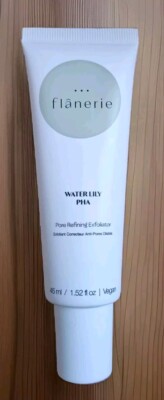 Flanerie Water Lily PHA Pore Refining Exfoliator 1.52 fl oz Sealed 