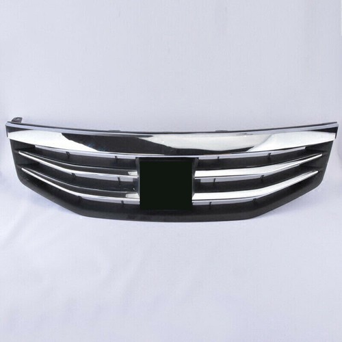 For Honda Accord 2011-2012 silver Radiator Bumper Grille Front Upper Grill trim - Picture 3 of 5