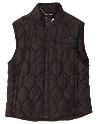 DKNY Jungen wattierte Weste 11-12 Jahre Large schwarz Nylon BC50
