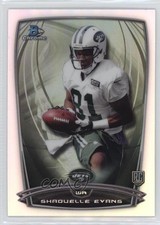 2014 Bowman Chrome Refractor Shaquelle Evans #204 0nr3