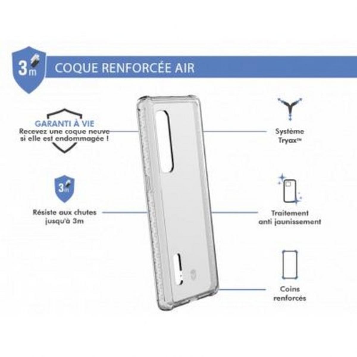 Coque transparente Oppo Find X2 Pro Force Case Air antichoc rigide