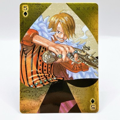 Sanji Gun Cool One Piece Golden Playing Cards Jump Festa Anime