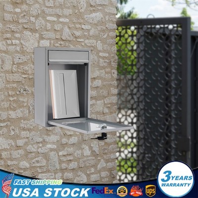Wall-mount Mailbox Metal Mailbox With Key Lock For Residential Areas/Apartments