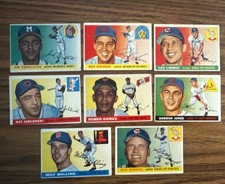 1955 Topps 8 Commons and Minor Stars includes #91 Bolling and#110 Zernial VG EX