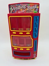 Mars M&M Candy Mini Vending Machine Coin Bank 2004 Twix Skittles Snickers EUC