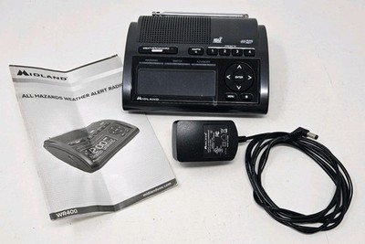 NEW Midland WR400 NOAA All Hazards Weather Radio AM FM Public Alert Alarm Clock 