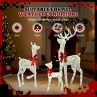 Yescom 3-Piece 5FT Christmas Reindeer Family with Silver LEDs for Home Decor — photo 4